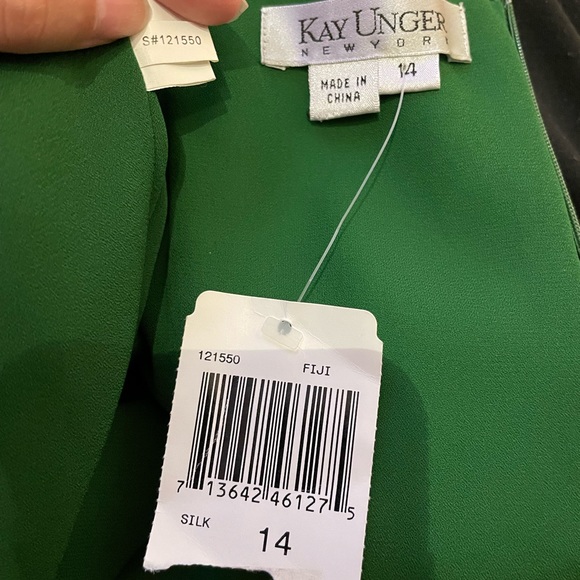 Fiji Silk Layer Draped Mermaid Fish Spaghetti Strap Formal Evening Prom Fit Flar - Picture 8 of 8